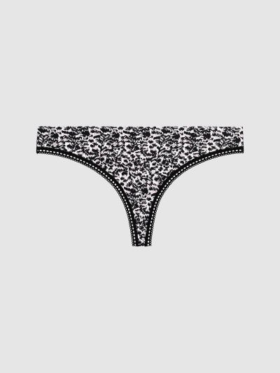 Calvin Klein Underwear HU470052 | Calvin Klein Liquid Touch Női Tanga Fehér / Fekete